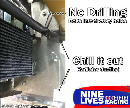 S2000 Sturdy Boii Splitter Mounts - Nine Lives Racing