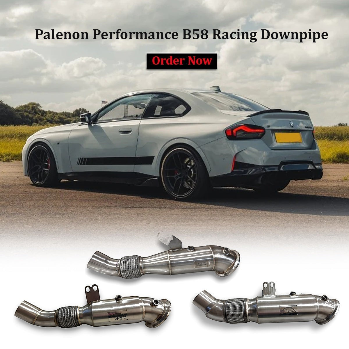 Palenon Performance Supra & BMW B58 Racing Downpipe - M340i, M440i, M240i, 340i, 440i, 540i, 640i, 740i, X3, X4, X5