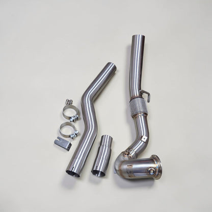 AWD Audi 8Y S3 Race Downpipe & VW MK8 Golf R Race Downpipe - Palenon Performance