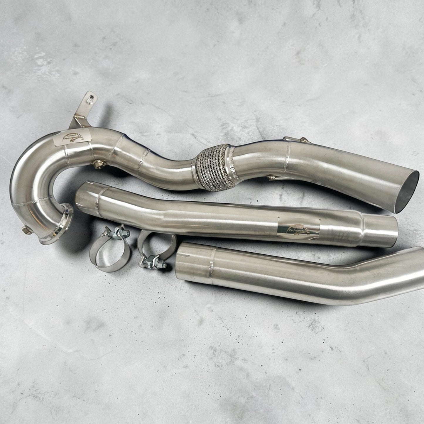 AWD Audi 8Y S3 Race Downpipe & VW MK8 Golf R Race Downpipe - Palenon Performance
