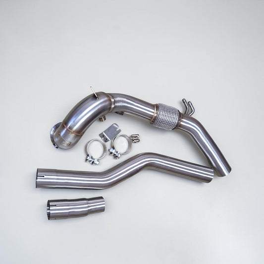 AWD Audi 8Y S3 Race Downpipe & VW MK8 Golf R Race Downpipe - Palenon Performance