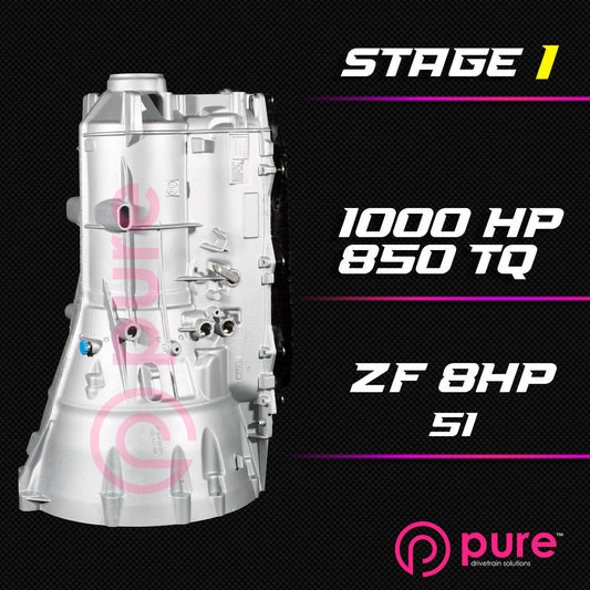 Pure Drivetrain Solutions ZF 8HP51 Stage 1 Transmission Rebuild 2020+ A90 / A91 GR Supra