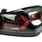OLM Evolution Tail Lights (Clear Lens, Black Base, Red Bar) - 2015-2021 WRX / STI