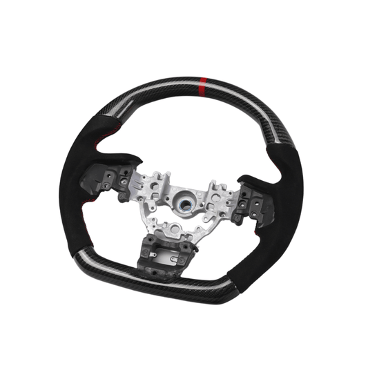 Racing Art [22-26 WRX] Carbon Fiber Steering Wheel - Leather / Suede - Graveyard Performance