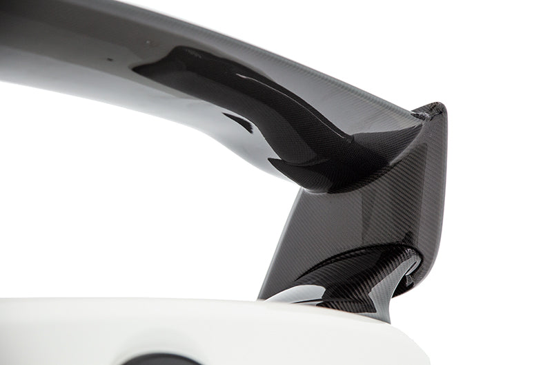 OLM Carbon Fiber OEM STI Style Spoiler with Carbon Bases - 2015-2021 Subaru WRX / STI - Graveyard Performance