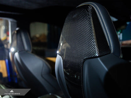 AutoTecknic Dry Carbon Seat Back Cover Set - G42 M240I - Graveyard Performance