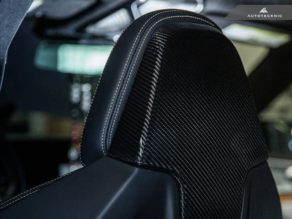 AutoTecknic Dry Carbon Seat Back Cover Set - G42 M240I - Graveyard Performance