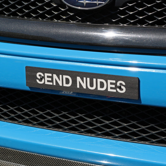 Billetworkz "Send Nudes" License Plate Delete - Graveyard Performance