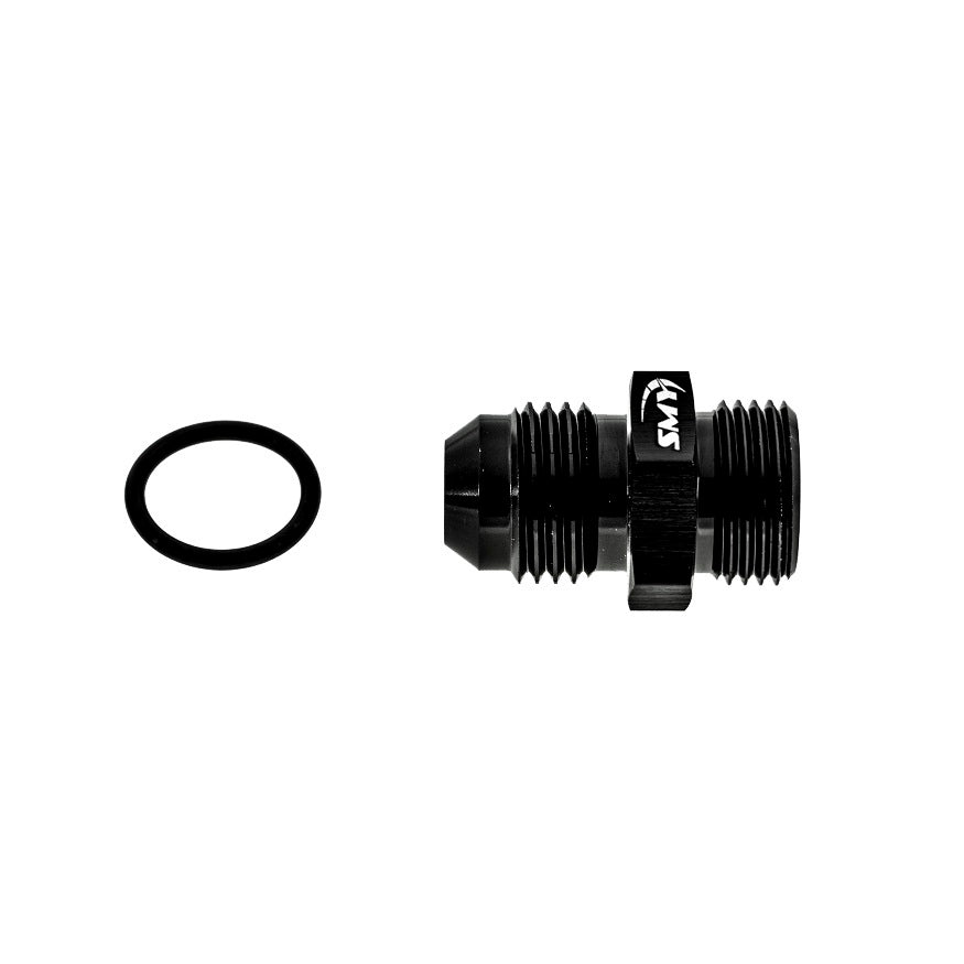 SMY 6an Flare to 6an Straight Cut w/ O-Ring Adapter Fitting - Lifetime Warranty - Graveyard Performance