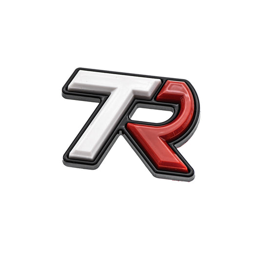 SMY Subaru TR "Tuner Ready" Trunk Badge White / Red Subaru 2022-2025 WRX