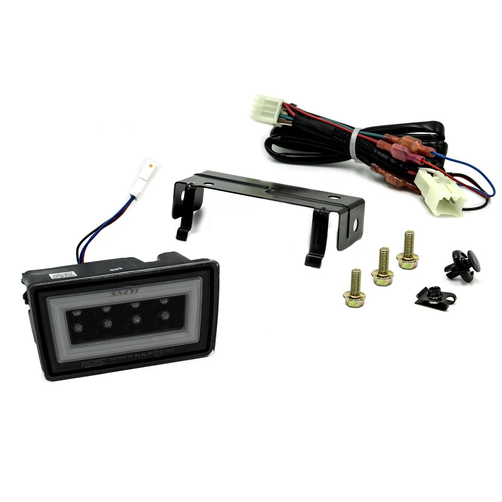 SMY F1 V3 Hyper-Flash Rear Brake Light (RBL) Double Smoked w/ DRL White Light Bar Subaru 2015-2021 WRX / STI - Graveyard Performance