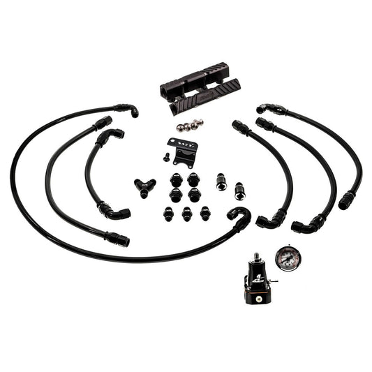 SMY V2 MAX Top Feed PTFE Fuel Line Kit Black Fuel Rails & Fuel Pressure Regulator Subaru 2002-2014 WRX / 2004-2021 STI - Graveyard Performance