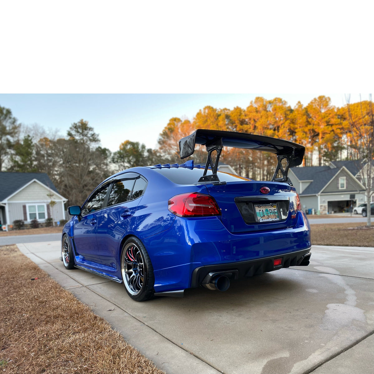 JDMuscle [15-21 WRX/STI] Carbon Fiber License Plate Backing | Carbon Fiber  Forged Carbon Fiber - Graveyard Performance