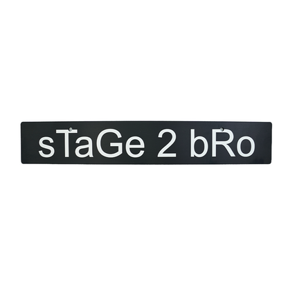 Billetworkz "sTaGe 2 bRo" License Plate Delete - Graveyard Performance