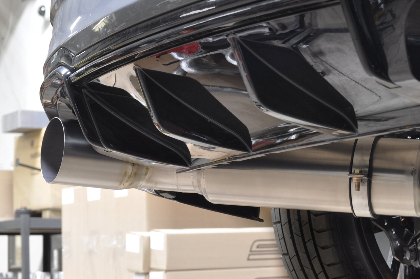 STM Audi RS3 Titanium Single Exit Turbo-Back Exhaust