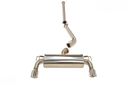 STM Evo X Stainless Cat-Back Dual Exit Exhaust (With Muffler)