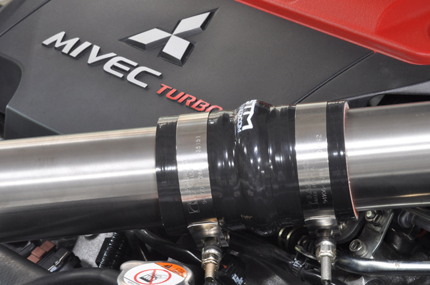 STM Evo X Upper Intercooler Pipe Kit (Titanium)