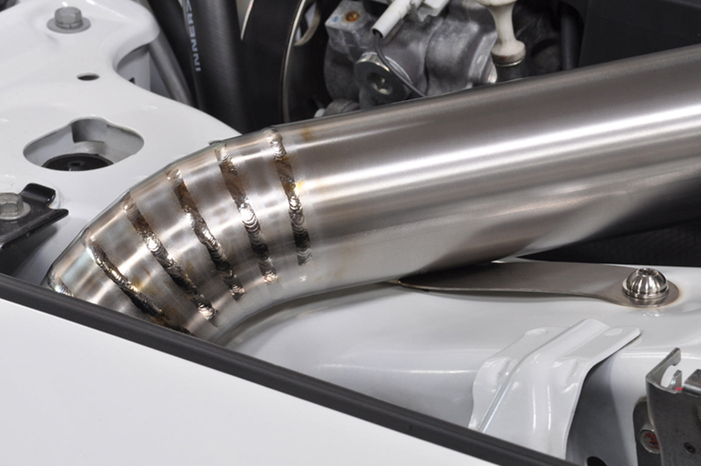 STM Evo X Upper Intercooler Pipe Kit (Titanium)