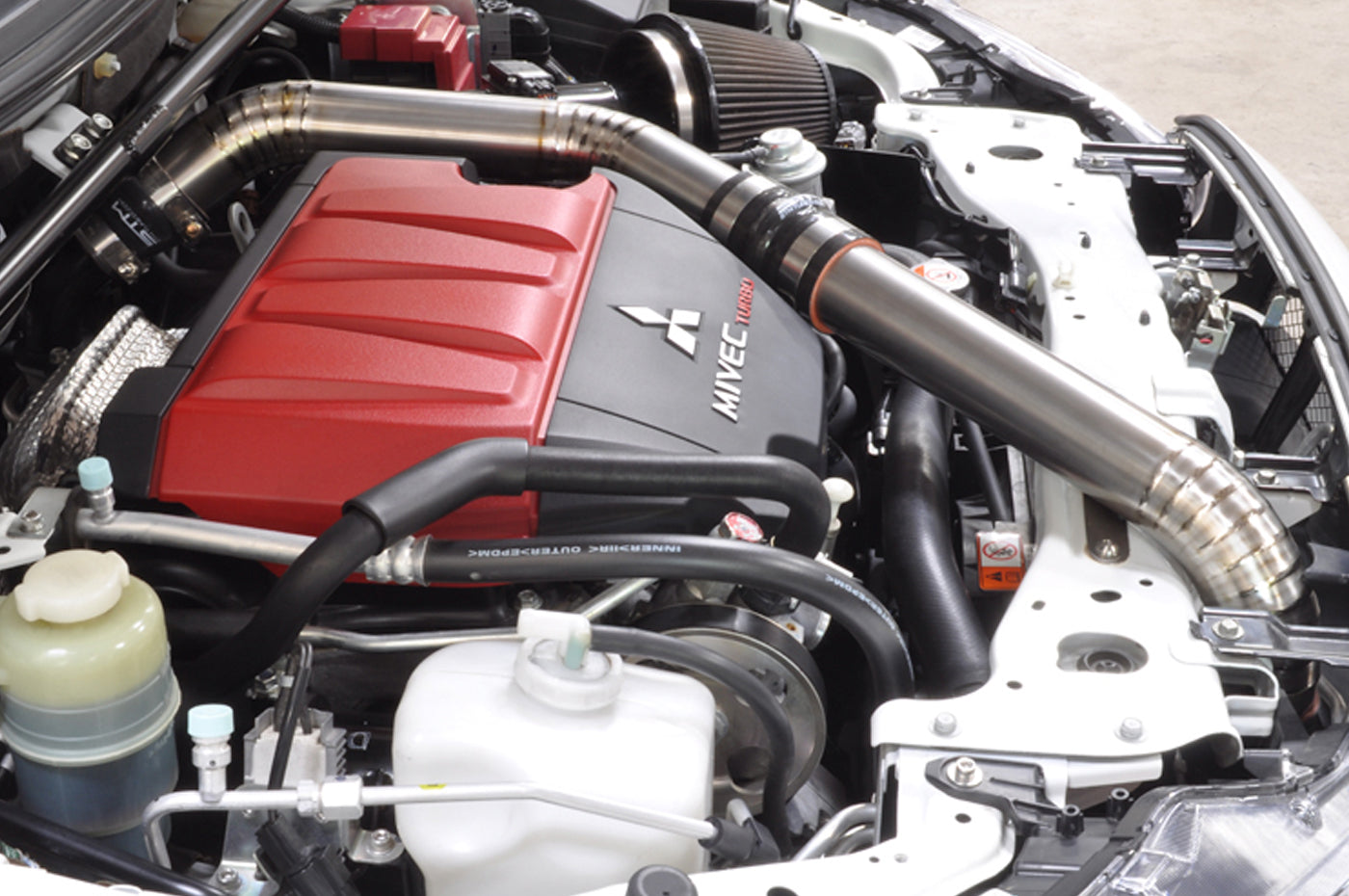 STM Evo X Upper Intercooler Pipe Kit (Titanium)