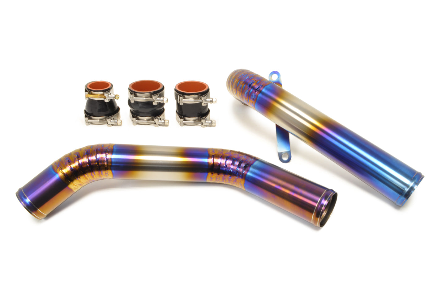 STM Evo X Upper Intercooler Pipe Kit (Titanium)