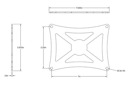 STM Drag Racing Parachute Mount Plate (PMP-MS)