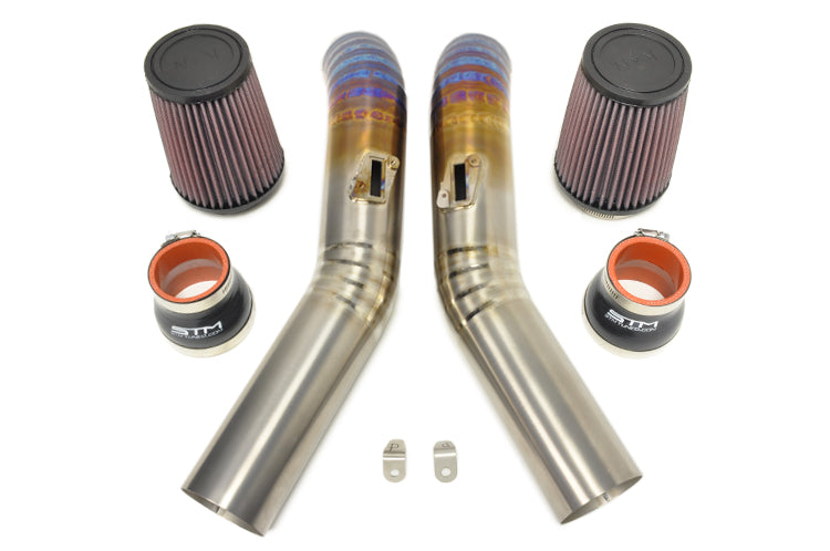 STM R35 GTR Titanium Intakes (Burned Blue)