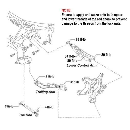 SMY Stealth 26mm Front and 24mm Rear Sway Bar w/ Endlinks & LCA Kit Lowered Subaru 2022-2025 WRX - Graveyard Performance