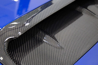 OLM A1 Aggressive Carbon Fiber Full Replacement Hood Scoop - 2015-2021 WRX / STI - Graveyard Performance