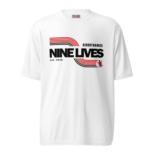 Nine Lives Swoosh performance crew neck t-shirt - Graveyard Performance
