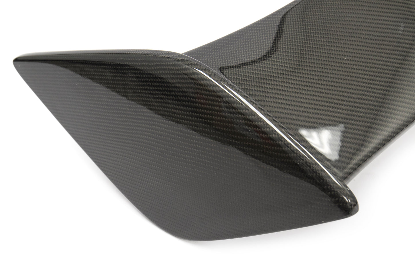 OLM Silverline Carbon Fiber OEM S Style Spoiler with Black Bases - 2015+ WRX / 2015+ STI - Graveyard Performance