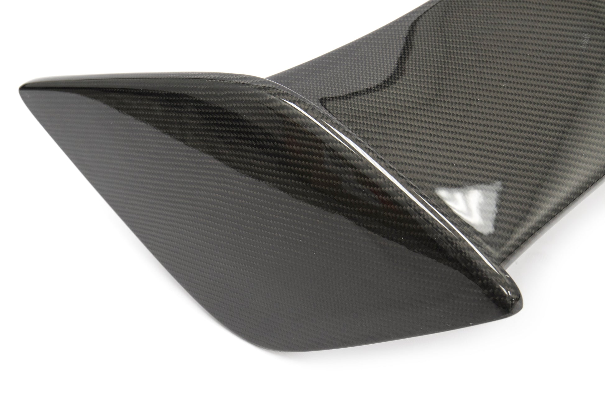 OLM Silverline Carbon Fiber OEM S Style Spoiler with Black Bases - 2015+ WRX / 2015+ STI - Graveyard Performance