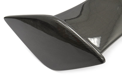 OLM Silverline Carbon Fiber OEM S Style Spoiler with Black Bases - 2015+ WRX / 2015+ STI - Graveyard Performance