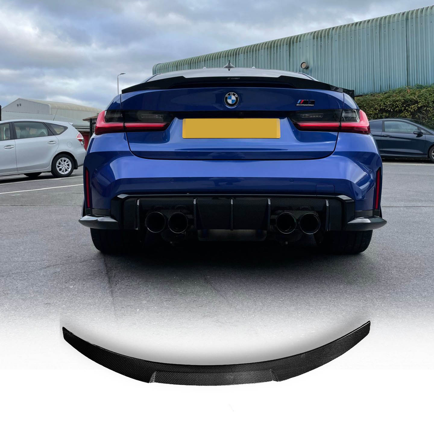 BMW G80 M3 & G20 V Style Trunk Spoiler - Carbon Fiber - Graveyard Performance