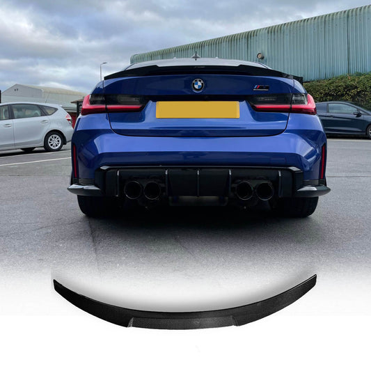 BMW G80 M3 & G20 V Style Trunk Spoiler - Carbon Fiber - Graveyard Performance