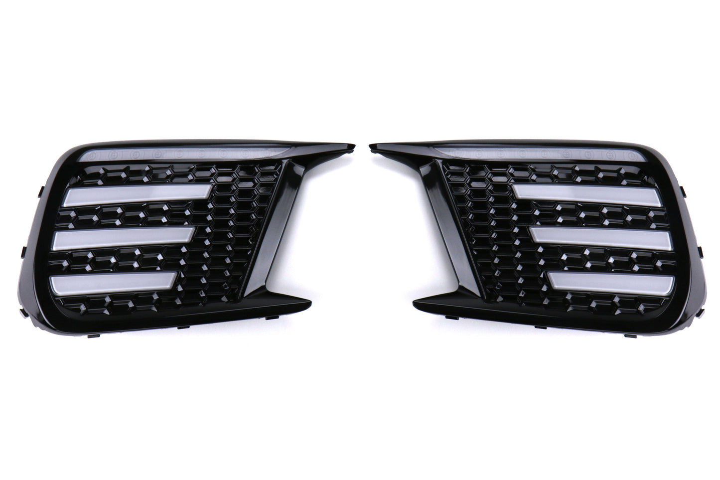 OLM Clear Tri-Bar Fog Light Bezel - 2018-2021 Subaru STI / 2018 WRX - Graveyard Performance