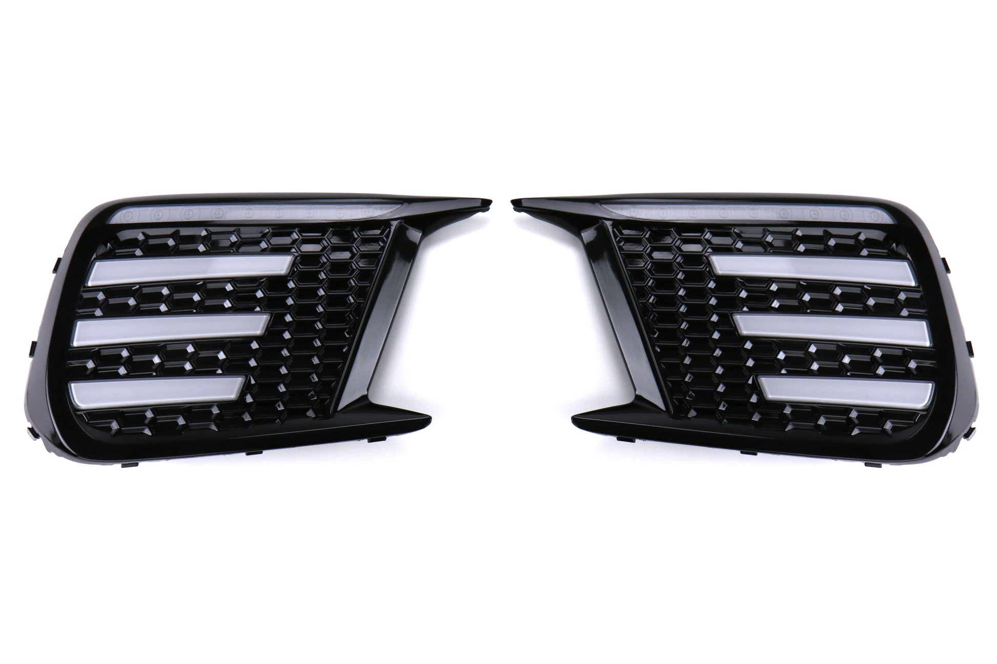 OLM Clear Tri-Bar Fog Light Bezel - 2018-2021 Subaru STI / 2018 WRX - Graveyard Performance