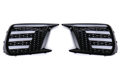OLM Clear Tri-Bar Fog Light Bezel - 2018-2021 Subaru STI / 2018 WRX - Graveyard Performance