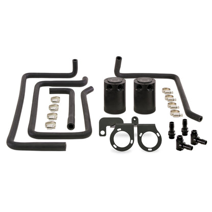 Mishimoto 09+ Nissan 370Z Direct Fit Baffled Oil Catch Can - Black - Graveyard Performance