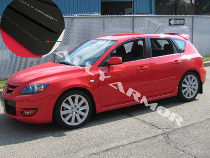 Rally Armor 04-09 Mazda3/Speed3 Black UR Mud Flap w/ Grey Logo - Graveyard Performance