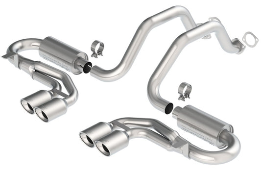 Borla 97-04 Corvette Coupe/Conv/Hatchback 5.7L 8cyl 4spd/6spd RWD Classic S-Typein Cat-Back Exhaust - Graveyard Performance