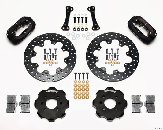 Wilwood Forged Dynalite Front Drag Kit Drilled Rotor Integra/Civic w/Fac.262mm Rtr - Graveyard Performance