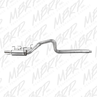 MBRP 05-09 Ford Mustang GT 4.6L Dual Split Rear Race Version AL/ 3in Cat Back Exhaust System - Graveyard Performance