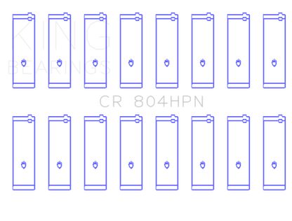 King Engine Bearings Ford 260CI / 289CI / 302 5.0L Windsor Connecting Rod Bearing Set (Size STDX) - Graveyard Performance