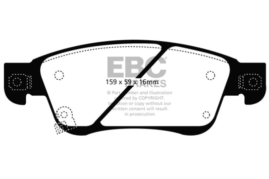 EBC 11-13 Infiniti G25 2.5 Greenstuff Front Brake Pads - Graveyard Performance