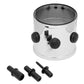 Spectre Universal Adapter Intake Manifold / Vent Port & Vacuum Sensor Adapter 3in. - Chrome