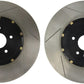 StopTech 09-14 Nissan GT-R Rear Slotted Bare Iron 380x30mm AeroRotor Kit Pair