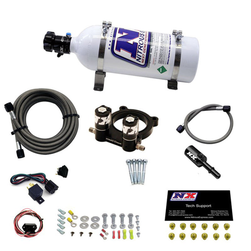 Nitrous Express Ford 2.3L Ecoboost Nitrous Plate Kit w/5lb Bottle - Graveyard Performance