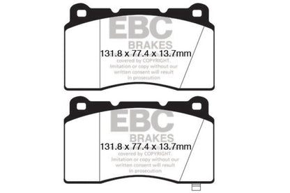 EBC 09+ Hyundai Genesis Coupe 2.0 Turbo (Brembo) Bluestuff Front Brake Pads - Graveyard Performance