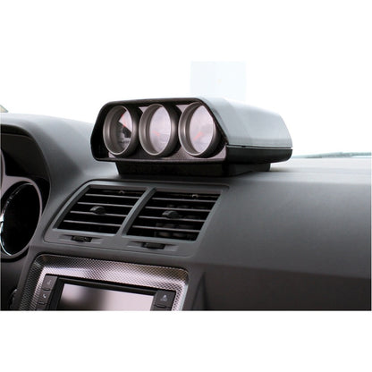 Autometer 08-11 Dodge Challenger Black Triple Dash Pod - Graveyard Performance