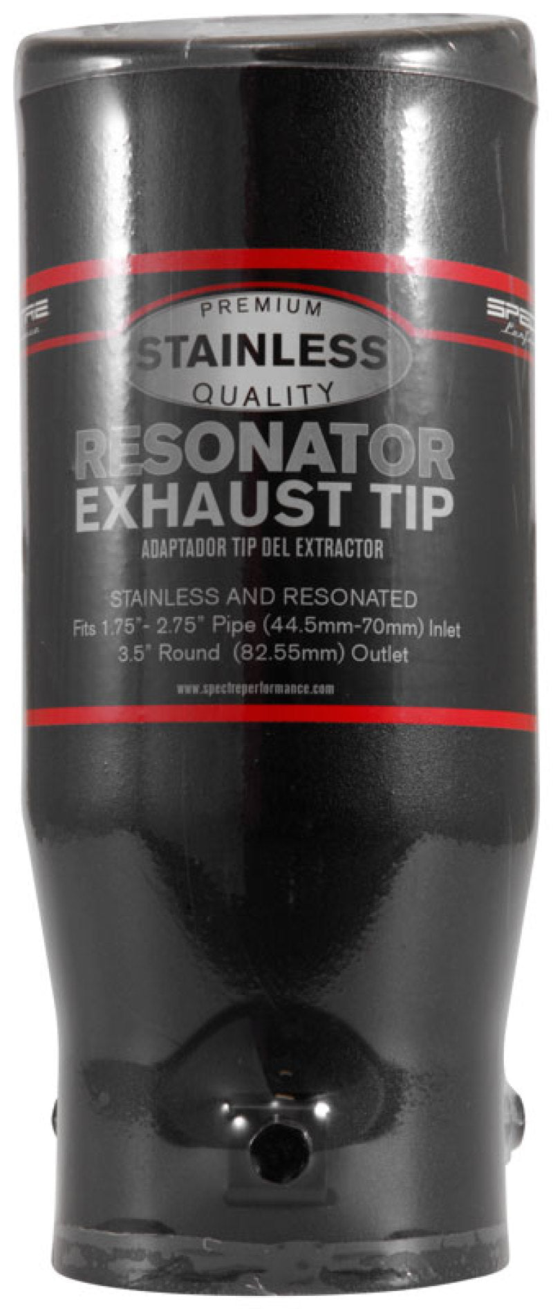 Spectre Exhaust Tip 3-1/2in. OD / Slant - Black